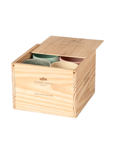 Handgefertigtes Geschenk-Set Lungo Becher „Arenito“ (8-teilig, assortiert) Costa Nova