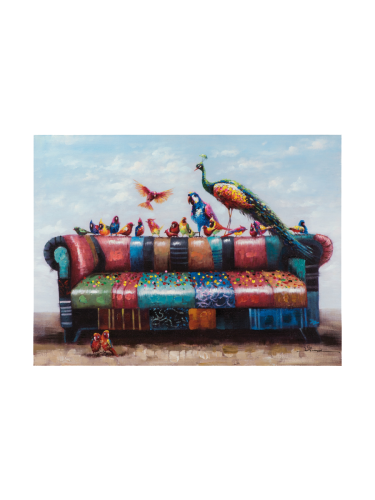 image LAND, image LAND Bild Vogel Patchwork  | Schubiger Möbel
