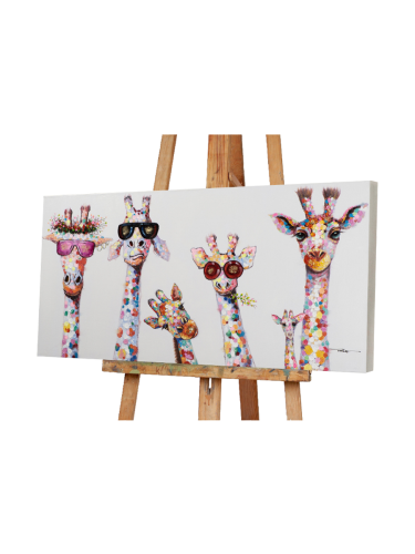 image LAND, image LAND Bild Kuriose Giraffenfamilie 50x100 cm  | Schubiger Möbel