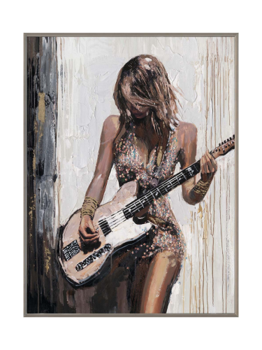 image LAND, image LAND Gemälde Guitar Girl  | Schubiger Möbel