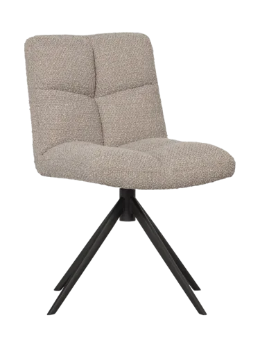 mutoni - Drehstuhl Vinny Bouclé sand, One Size