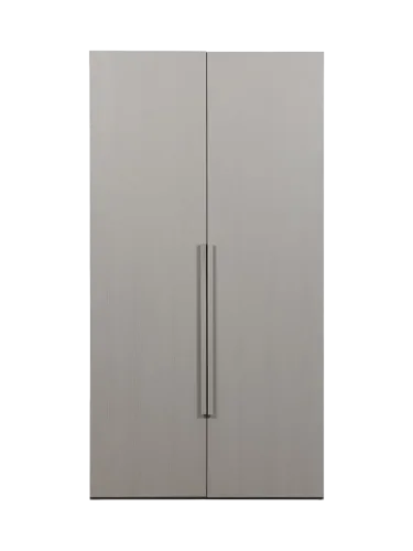 mutoni - Schrank Rens 2-türig kieselgrau 110x210, One Size