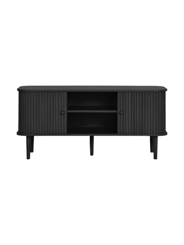 chosen by Bloomingloft, Design Lowboard „Niclas“ 2-türig Eiche Schwarz Chosen by Bloomingloft