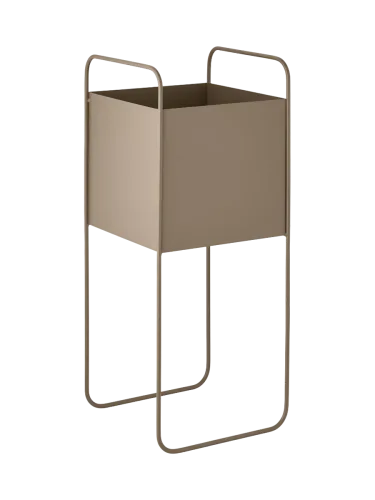 House Nordic, Topf FLOWER 22x54x22cm braun
