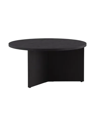 Moderner Couchtisch „Saltö“ Ø 65 cm Schwarz VE DESIGN