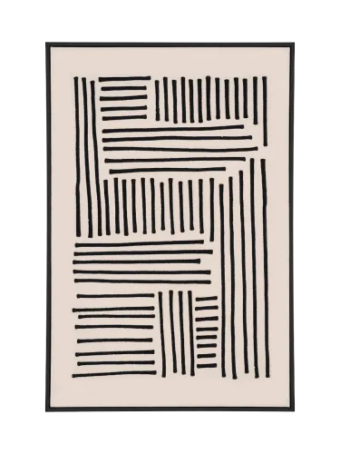 House Nordic, Leinwand bedruckt LIPARI 1 Stück beige 100x140x3cm