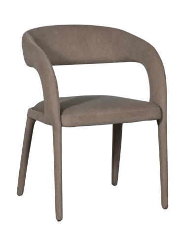 mutoni - Esszimmerstuhl Arms Filz, One Size, Braun