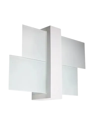 Sollux Lighting, Wandlampe Shifted 1 SOLLUX LIGHTING, dimmbar, weiß / opal, für Wohn- / Esszimmer, Glas, Modern, Wandleuchte, Wandlampe Innen