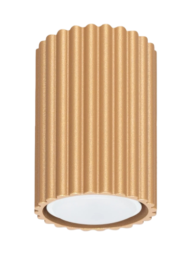 Sollux Lighting, Deckenlampe Karbon SOLLUX LIGHTING, dimmbar, messing / gold, für Wohn- / Esszimmer, Aluminium, Modern, Deckenlampe