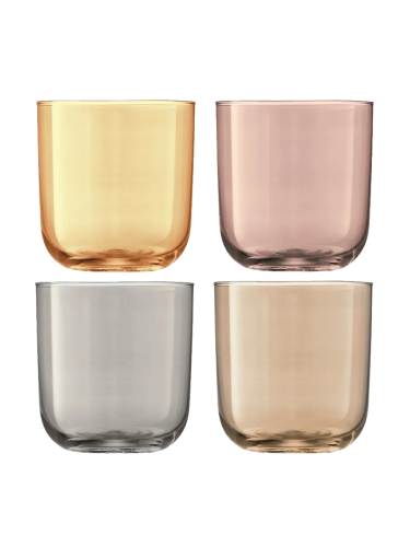 LSA International, LSA International Becher-Set Polka Silber Glas 0.42 l - Farbe: metall - Becher-Set