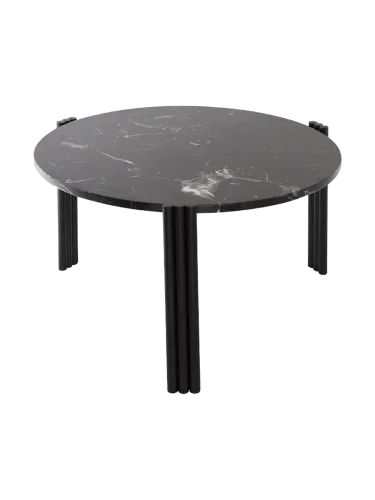 Marmor Design Beistell-/ Couchtisch „Tribus“ Schwarz AYTM