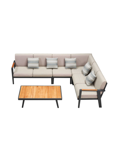 Premium Eck-Gartenlounge „Emoti“ mit Loungetisch Higold