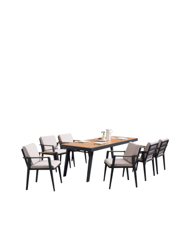 Premium Outdoor Dining-Set „Emoti“ 6+1 Higold