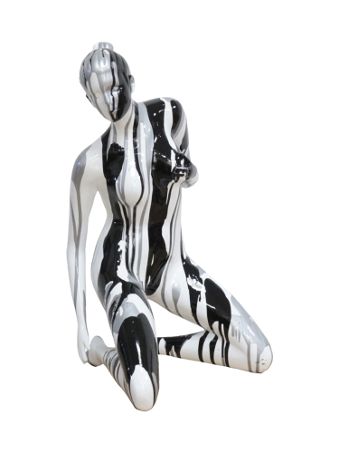 image LAND, image LAND Skulptur Akt in Silber-Schwarz  | Schubiger Möbel