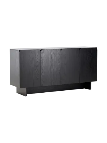 LIVIQUE, Sideboard Taura Schwarz MDF B 160 T 42 H 80 cm - Sideboard