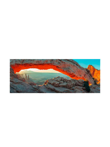 image LAND, image LAND Digitaldruck auf Glas Felsformation im Sonnenaufgang  | Schubiger Möbel
