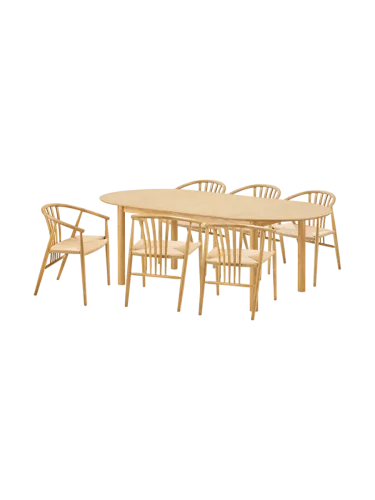 CONFORAMA, Set Tisch und 6 Stühle HOUSE NORDIC BUNDABERG