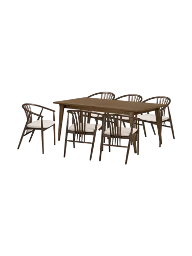 CONFORAMA, Set Tisch und 6 Stühle HOUSE NORDIC DARWIN