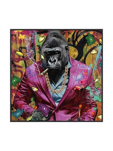 image LAND, image LAND Gemälde Gentleman Pink Gorilla  | Schubiger Möbel