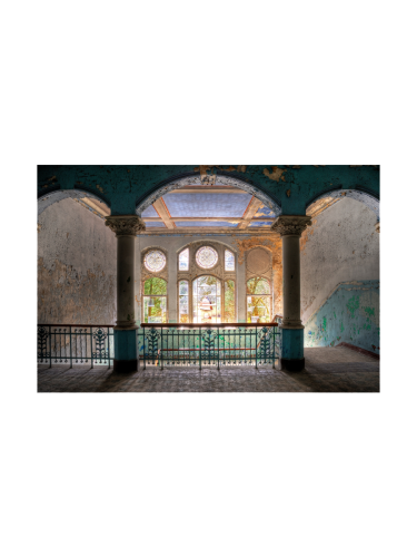 image LAND, image LAND Digitaldruck auf Glas Lost Place Treppenhaus 2  | Schubiger Möbel