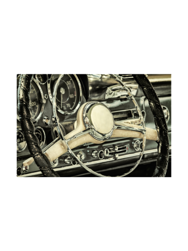 image LAND, image LAND Digitaldruck auf Acrylglas Oldtimer Lenkrad  | Schubiger Möbel