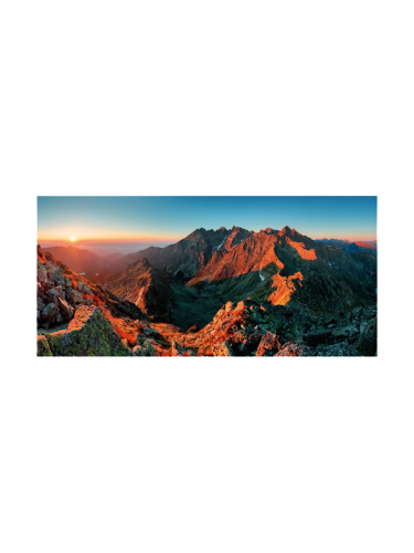 image LAND, image LAND Digitaldruck auf Acrylglas Berge im Sonnenaufgang  | Schubiger Möbel