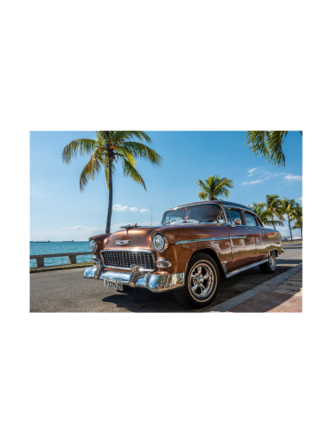 image LAND, image LAND Digitaldruck auf Glas Oldtimer Auf Kuba  | Schubiger Möbel