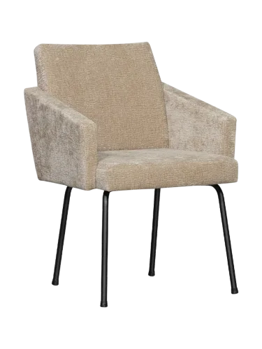 mutoni - Esszimmerstuhl Mount 3D-Chenille sand, One Size