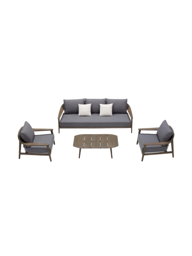 4-teiliges Premium Gartenlounge-Set „Leo“, 5 Sitzplätze Higold
