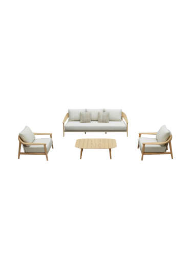4-teiliges Premium Gartenlounge-Set „Leo“, 5 Sitzplätze Higold