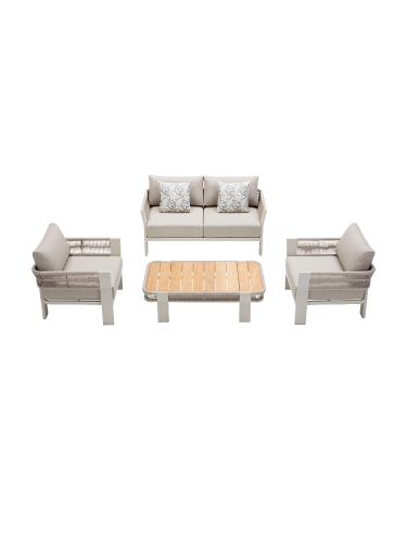 4-teiliges Premium Gartenlounge-Set „Borromeo“ - 4 Sitzplätze Higold