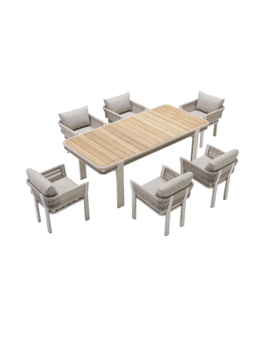 Premium Outdoor Dining Set „Borromeo“ 6+1 Higold