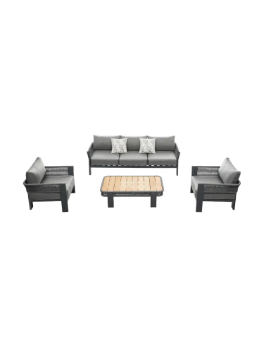 4-teiliges Premium Gartenlounge-Set „Borromeo“ - 5 Sitzplätze Higold