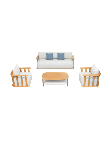 4-teiliges Premium Gartenlounge-Set „Pallisad“ Higold