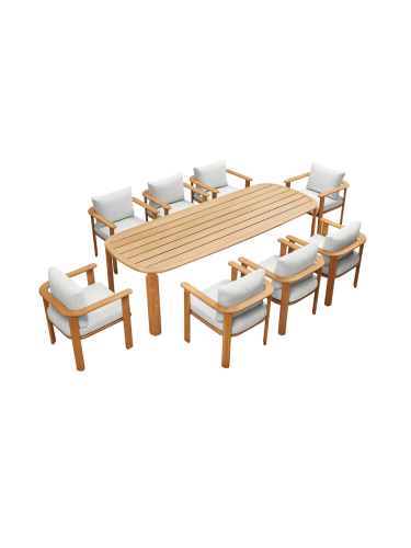 Premium Outdoor Dining Set „Pallisad“ 8+1 Higold