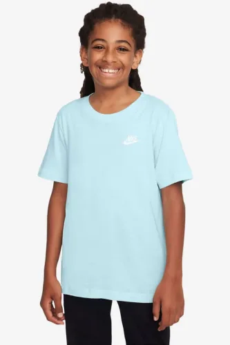 Nike, Nike T-Shirt - Glacier Blue S Kids