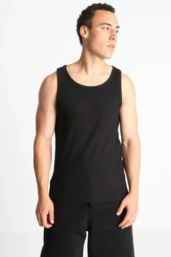 Only & Sons ONSTANNER geripptes Tanktop - Black S Herren