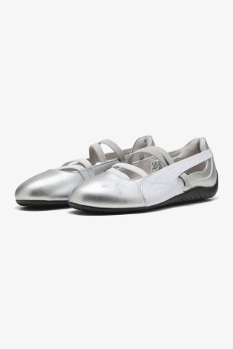 Puma Speedcat Ballerina - Silver Metallic + White EU37 Damen