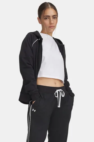 Under Armour Rival Trainingsjacke - Black + White L Damen