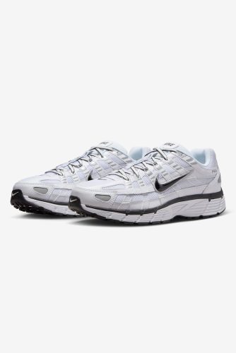 Nike P-6000 Sneaker - White + Black + Metallic Silver EU42.5 Herren