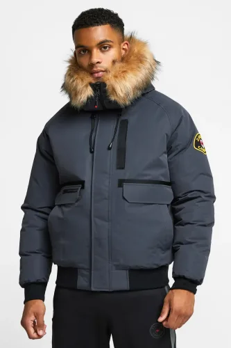 Zavetti Canada, Zavetti Canada Abelli 2.0 Wattierte Bomberjacke - Asphalt L Herren