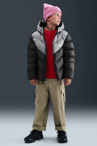 Nike Sportswear All Day Play Pufferjacke - Black + Smoke Grey S Kids