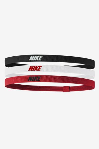 Nike Dreierpack Sport Haarbänder - Black + White + University Red Einheitsgroesse
