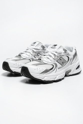 New Balance GR530 Core Sneaker - White + Silver EU35.5 Kids