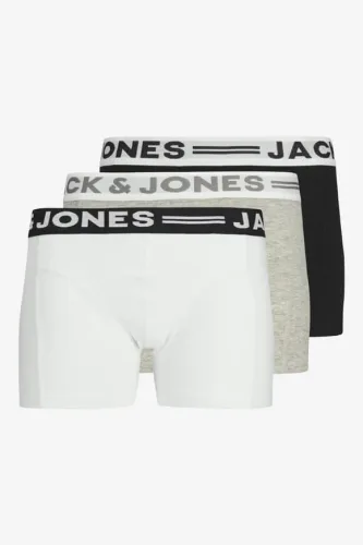 Jack & Jones Junior, Jack & Jones Junior - Triopack, Boxershorts, 164, Grau Melange