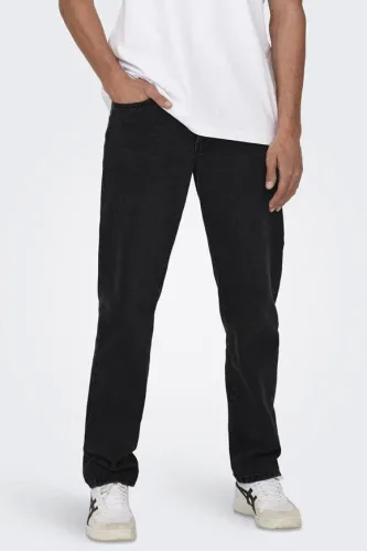 Only & Sons, ONLY & SONS Regular-fit-Jeans "ONSEDGE STRAIGHT BROMO 0017 DOT DNM NOOS"