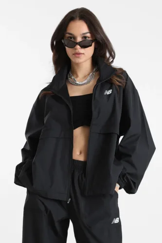 New Balance Trackside Woven Trainingsjacke - Black S Damen