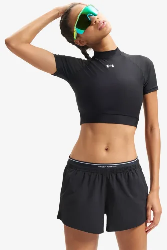 Under Armour Crop T-Shirt - Ultimate Black M Damen