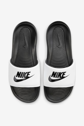 Nike Victori One Pantoletten - Weiss + Schwarz EU41 Herren