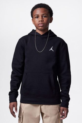 Jordan Brooklyn Fleece Kapuzensweatshirt - Black L Kids